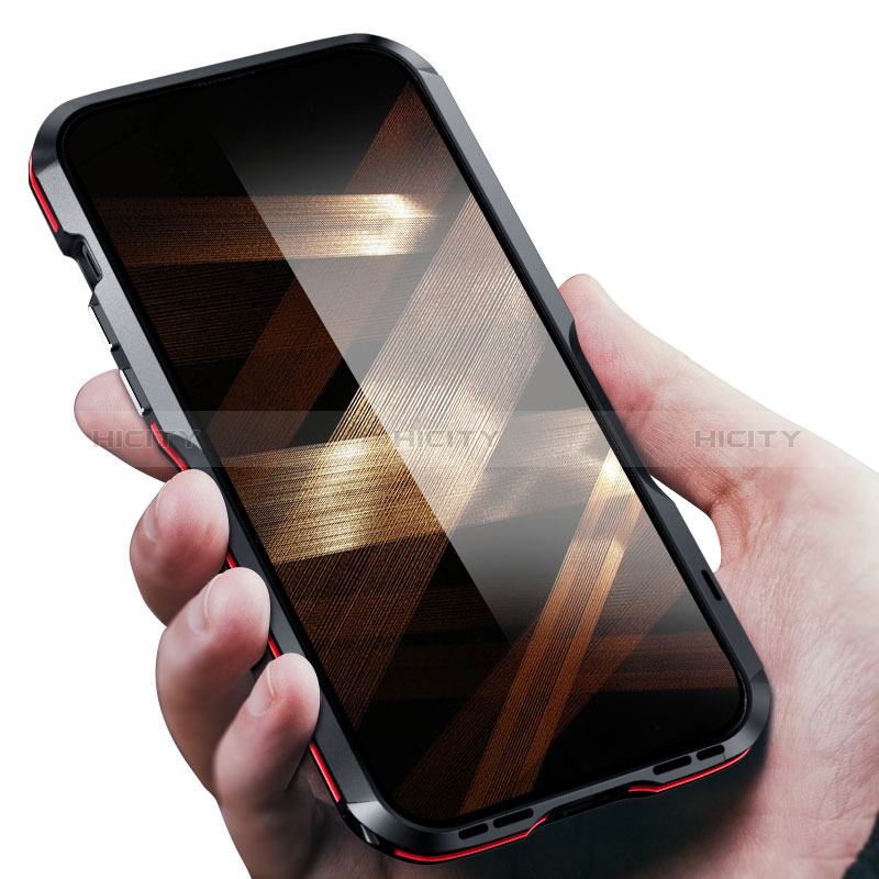 Apple iPhone 15用ケース 高級感 手触り良い アルミメタル 製の金属製 バンパー カバー LF2 アップル 