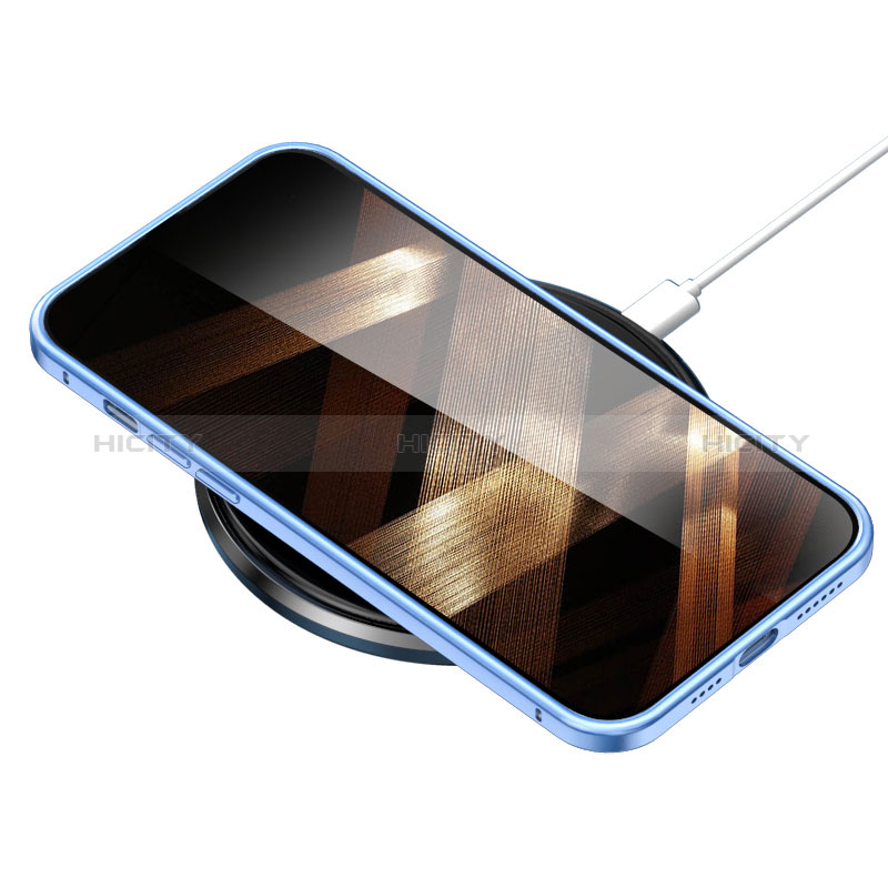 Apple iPhone 15用ケース 高級感 手触り良い メタル兼プラスチック バンパー LF1 アップル 