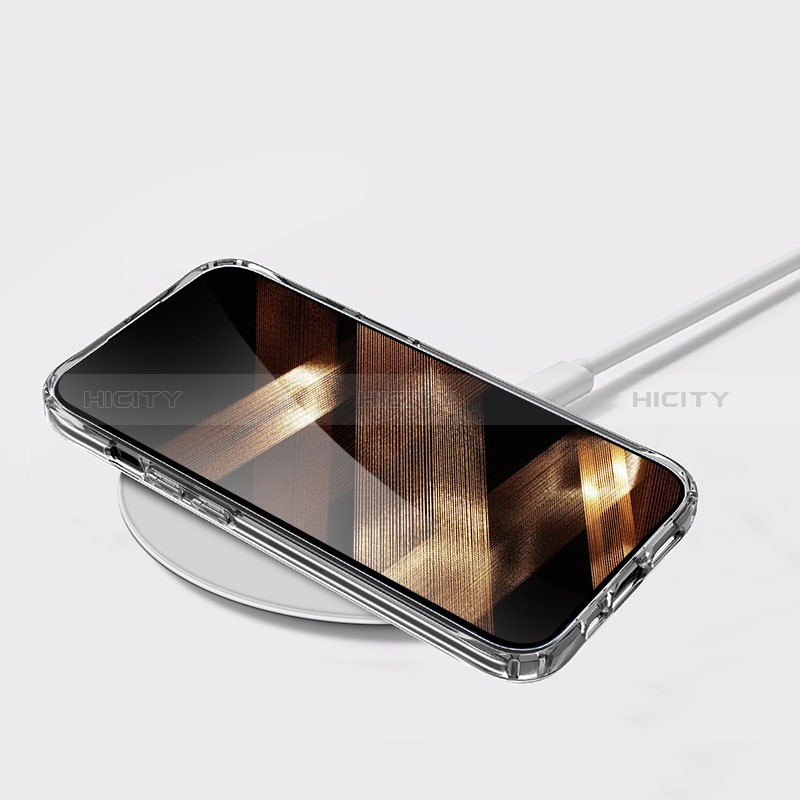 Apple iPhone 15 Plus用極薄ソフトケース シリコンケース 耐衝撃 全面保護 クリア透明 A03 アップル クリア