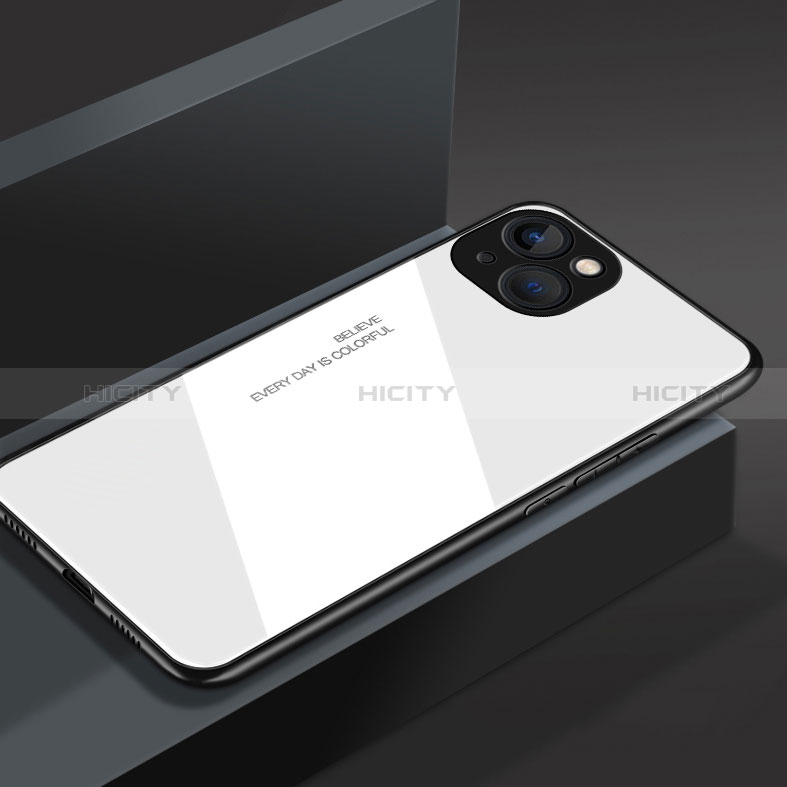Apple iPhone 15 Plus用ハイブリットバンパーケース プラスチック 鏡面 カバー M02 アップル 
