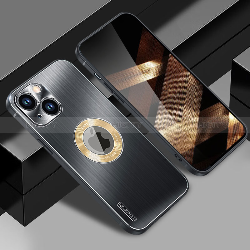 Apple iPhone 15 Plus用ケース 高級感 手触り良い アルミメタル 製の金属製 兼シリコン カバー Mag-Safe 磁気 Magnetic JL1 アップル 