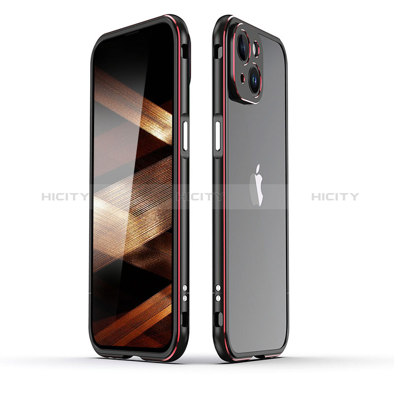Apple iPhone 15 Plus用ケース 高級感 手触り良い アルミメタル 製の金属製 バンパー カバー JZ1 アップル 