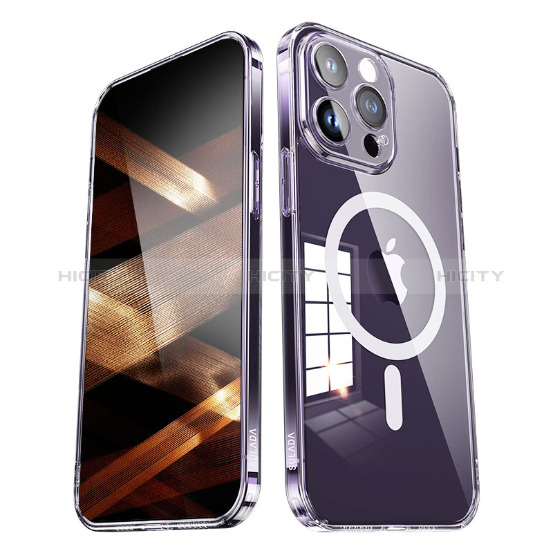 Apple iPhone 15 Plus用極薄ソフトケース シリコンケース 耐衝撃 全面保護 クリア透明 カバー Mag-Safe 磁気 Magnetic LD1 アップル 