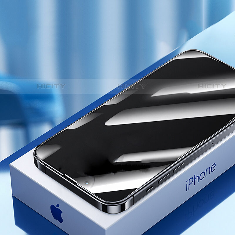 Apple iPhone 15 Plus用反スパイ 強化ガラス 液晶保護フィルム M06 アップル クリア