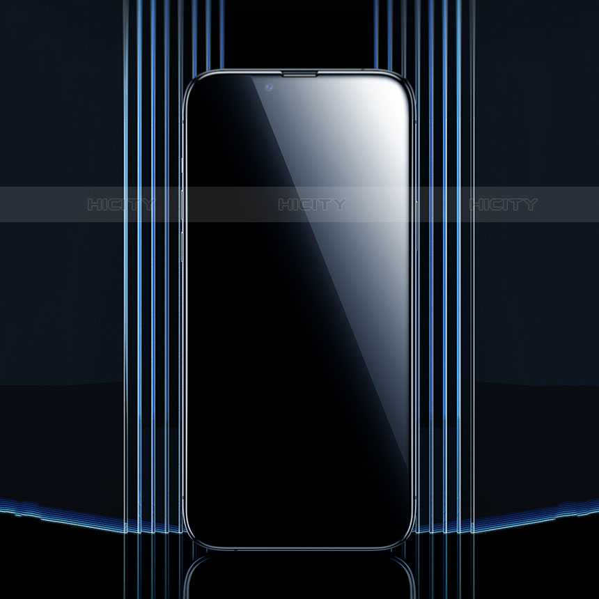 Apple iPhone 15 Plus用強化ガラス フル液晶保護フィルム F03 アップル ブラック