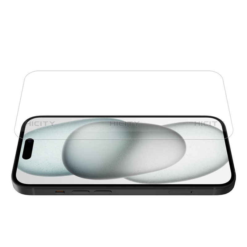 Apple iPhone 15 Plus用強化ガラス 液晶保護フィルム P02 アップル クリア
