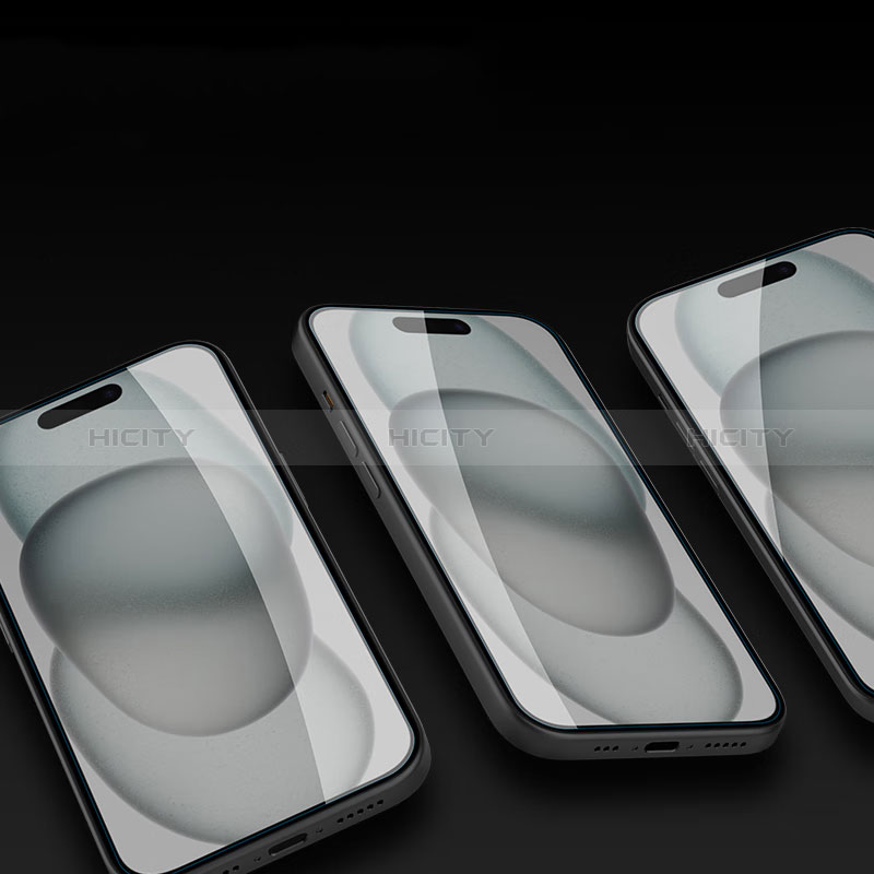 Apple iPhone 15 Plus用強化ガラス 液晶保護フィルム P02 アップル クリア