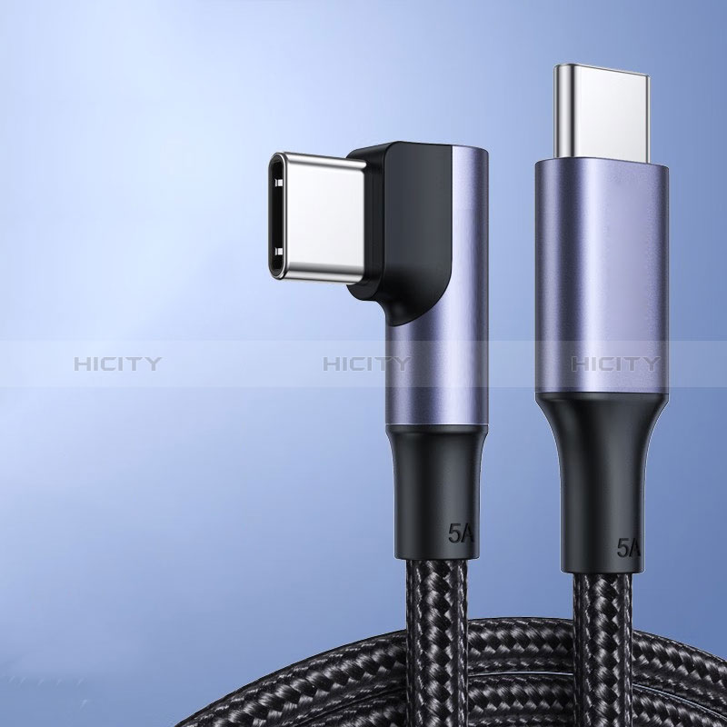 Apple iPhone 15 Pro用Type-C USB-C to Type-C USB-C アクティブ変換ケーブルアダプタ 100W H02 アップル ブラック