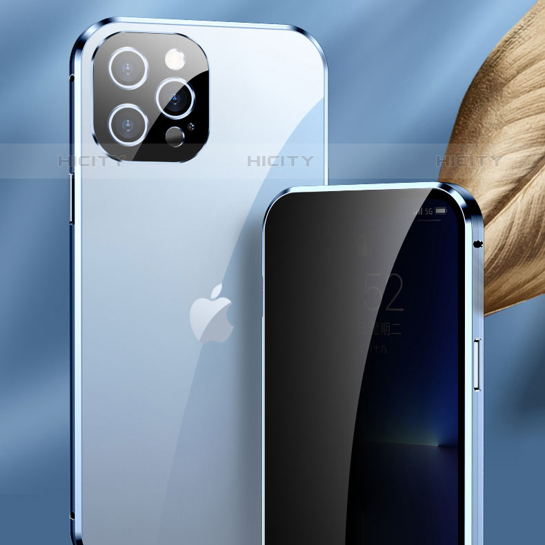 Apple iPhone 15 Pro用ケース 高級感 手触り良い アルミメタル 製の金属製 360度 フルカバーバンパー 鏡面 カバー M04 アップル 