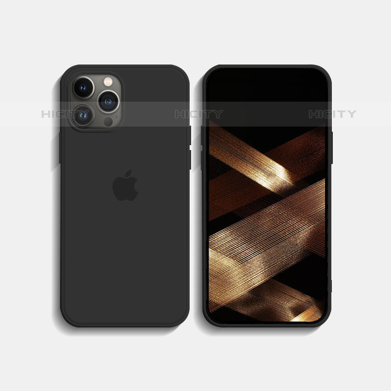 Apple iPhone 15 Pro用360度 フルカバー極薄ソフトケース シリコンケース 耐衝撃 全面保護 バンパー S08 アップル