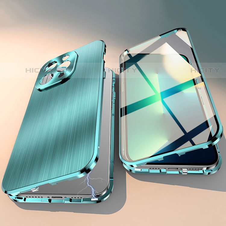 Apple iPhone 15 Pro用ケース 高級感 手触り良い アルミメタル 製の金属製 カバー M06 アップル