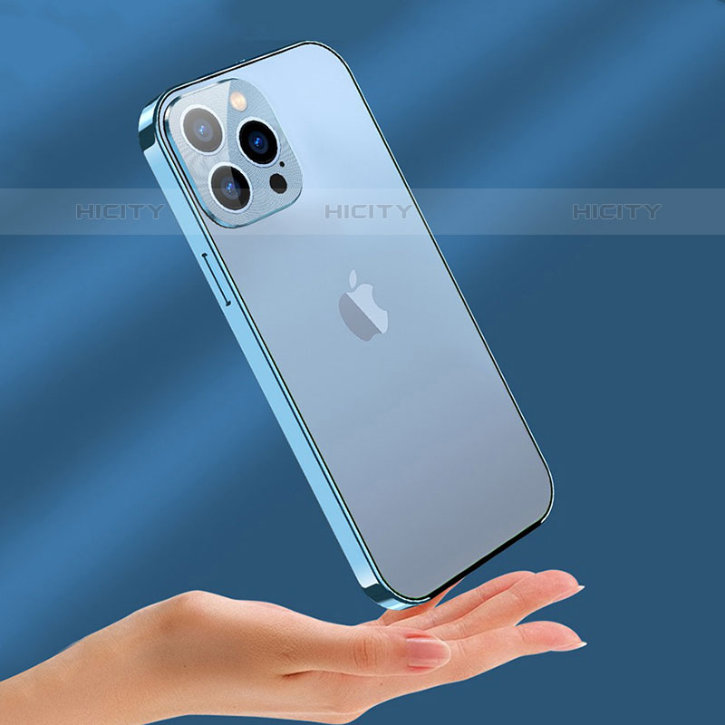 Apple iPhone 15 Pro用ケース 高級感 手触り良い アルミメタル 製の金属製 360度 フルカバーバンパー 鏡面 カバー M10 アップル 