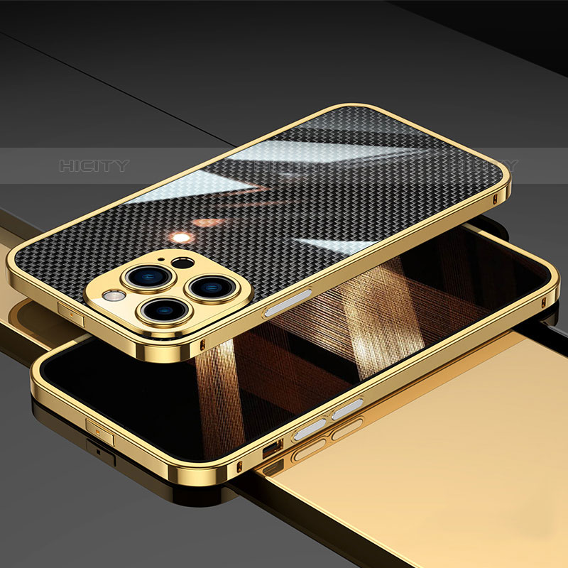 Apple iPhone 15 Pro用ケース 高級感 手触り良い アルミメタル 製の金属製 バンパー カバー A02 アップル 