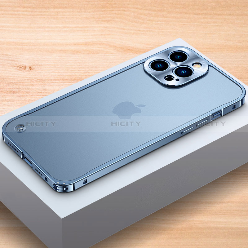 Apple iPhone 15 Pro用ケース 高級感 手触り良い アルミメタル 製の金属製 バンパー カバー A04 アップル 