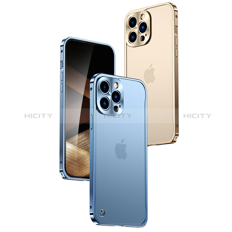 Apple iPhone 15 Pro用ケース 高級感 手触り良い アルミメタル 製の金属製 バンパー カバー A04 アップル 