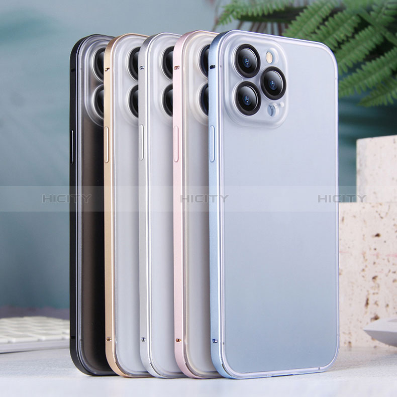 Apple iPhone 15 Pro用ケース 高級感 手触り良い メタル兼プラスチック バンパー LF2 アップル