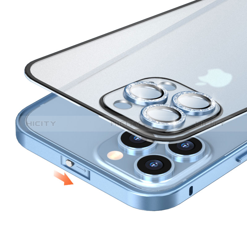 Apple iPhone 15 Pro用ケース 高級感 手触り良い メタル兼プラスチック バンパー Bling-Bling LF1 アップル