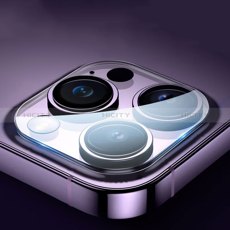 Apple iPhone 15 Pro用強化ガラス カメラプロテクター カメラレンズ 保護ガラスフイルム M03 アップル クリア