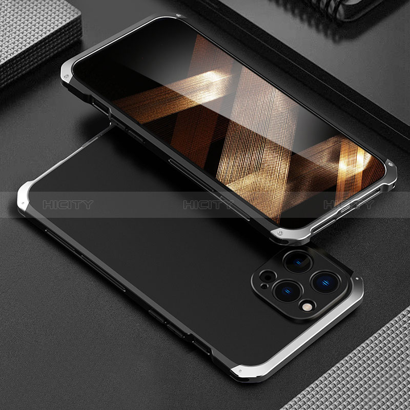 Apple iPhone 15 Pro Max用360度 フルカバー ケース 高級感 手触り良い アルミメタル 製の金属製 アップル 