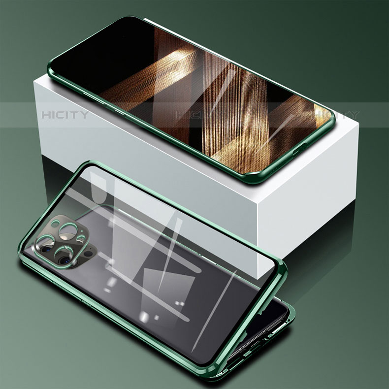 Apple iPhone 15 Pro Max用ケース 高級感 手触り良い アルミメタル 製の金属製 360度 フルカバーバンパー 鏡面 カバー アップル 