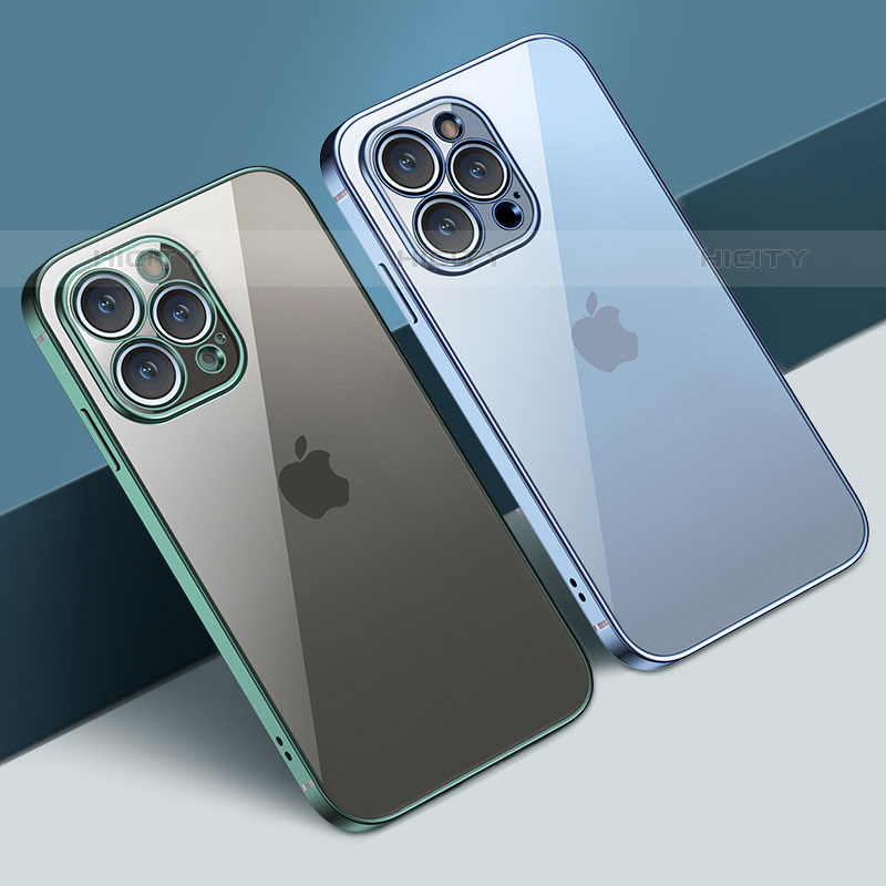 Apple iPhone 15 Pro Max用極薄ソフトケース シリコンケース 耐衝撃 全面保護 クリア透明 H05 アップル 