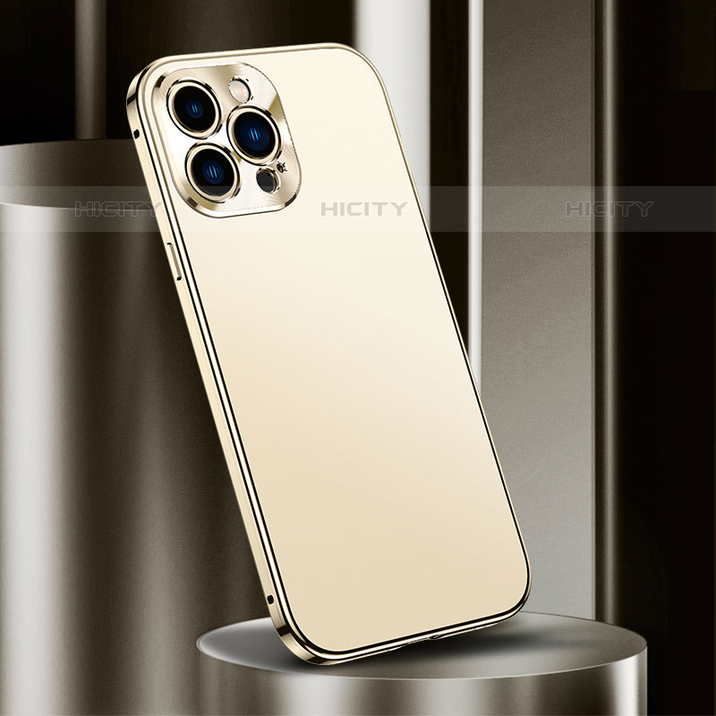 Apple iPhone 15 Pro Max用ケース 高級感 手触り良い アルミメタル 製の金属製 カバー M03 アップル 