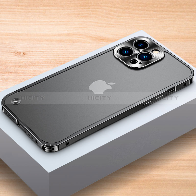 Apple iPhone 15 Pro Max用ケース 高級感 手触り良い アルミメタル 製の金属製 バンパー カバー A04 アップル 