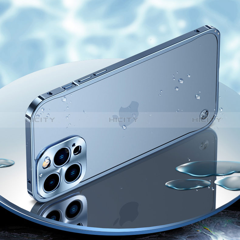Apple iPhone 15 Pro Max用ケース 高級感 手触り良い アルミメタル 製の金属製 バンパー カバー A04 アップル 