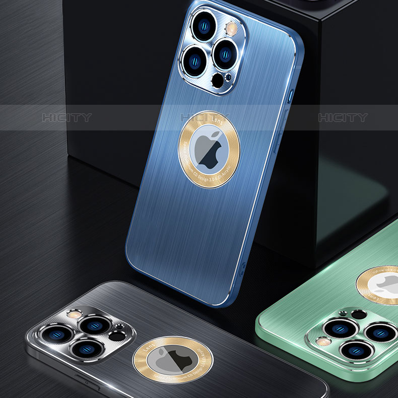 Apple iPhone 15 Pro Max用ケース 高級感 手触り良い アルミメタル 製の金属製 カバー M08 アップル 