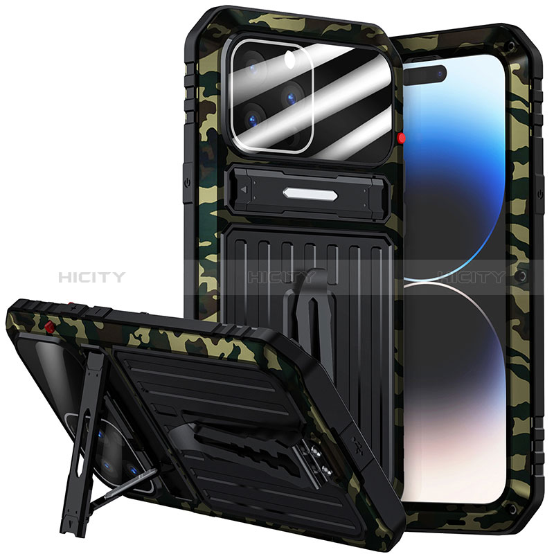 Apple iPhone 15 Pro Max用360度 フルカバー ケース 高級感 手触り良い アルミメタル 製の金属製 LK2 アップル 