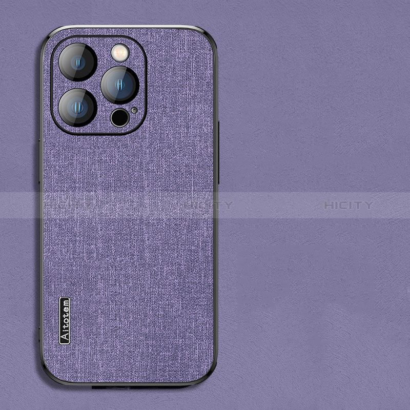 Apple iPhone 15 Pro Max用極薄ソフトケース 布 シリコンケース 耐衝撃 全面保護 AT1 アップル