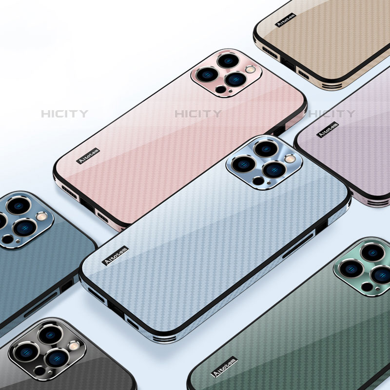 Apple iPhone 15 Pro Max用ハイブリットバンパーケース プラスチック 鏡面 カバー AT1 アップル