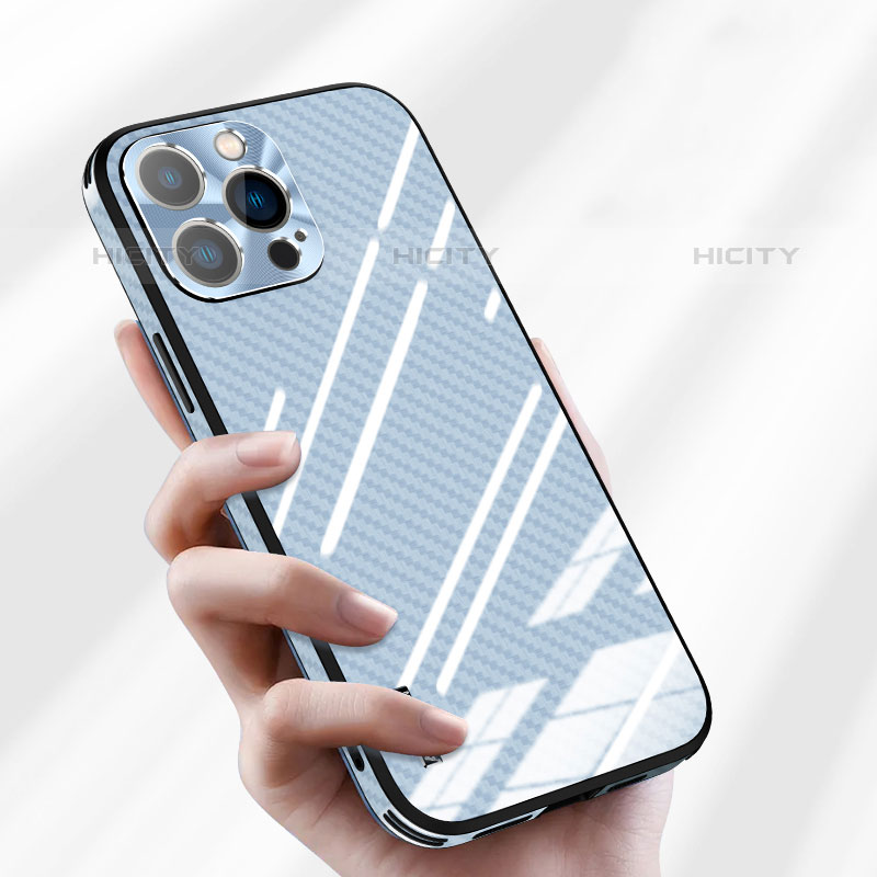 Apple iPhone 15 Pro Max用ハイブリットバンパーケース プラスチック 鏡面 カバー AT1 アップル