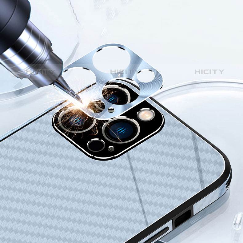 Apple iPhone 15 Pro Max用ハイブリットバンパーケース プラスチック 鏡面 カバー AT1 アップル