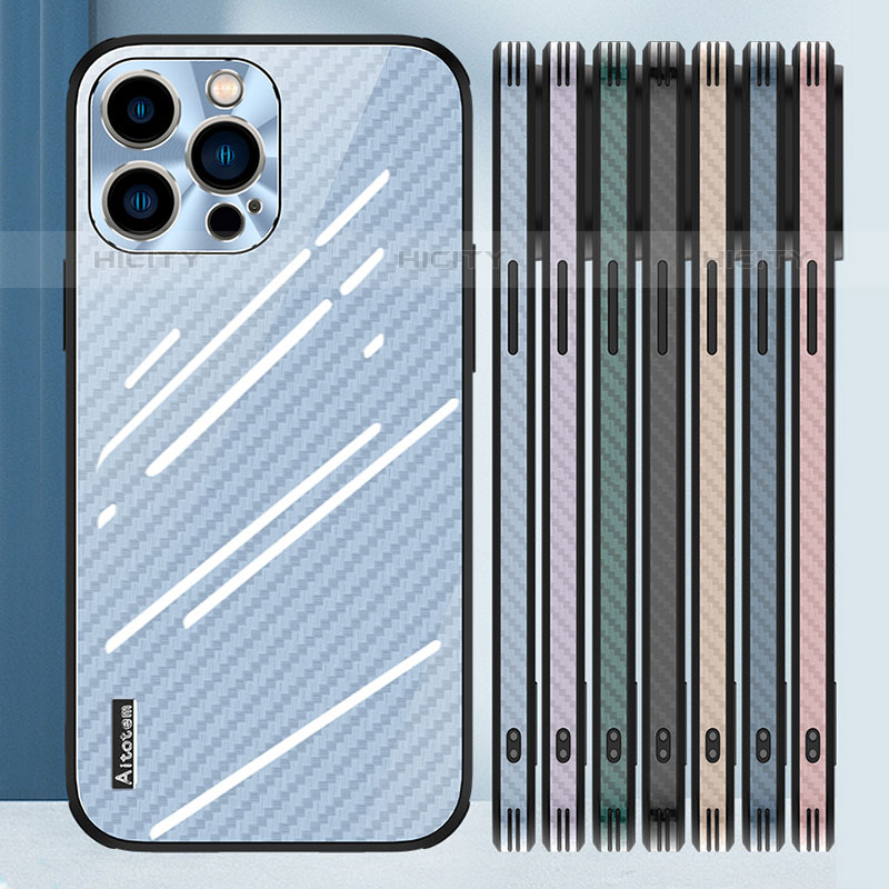 Apple iPhone 15 Pro Max用ハイブリットバンパーケース プラスチック 鏡面 カバー AT1 アップル