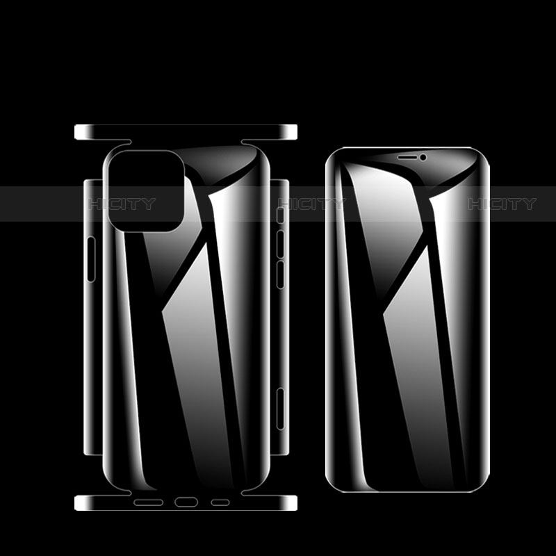 Apple iPhone 15 Pro Max用高光沢 液晶保護フィルム 背面保護フィルム同梱 F01 アップル クリア