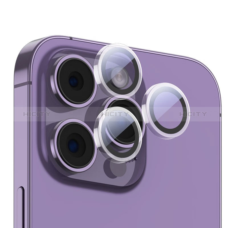 Apple iPhone 15 Pro Max用強化ガラス カメラプロテクター カメラレンズ 保護ガラスフイルム M04 アップル ブラック