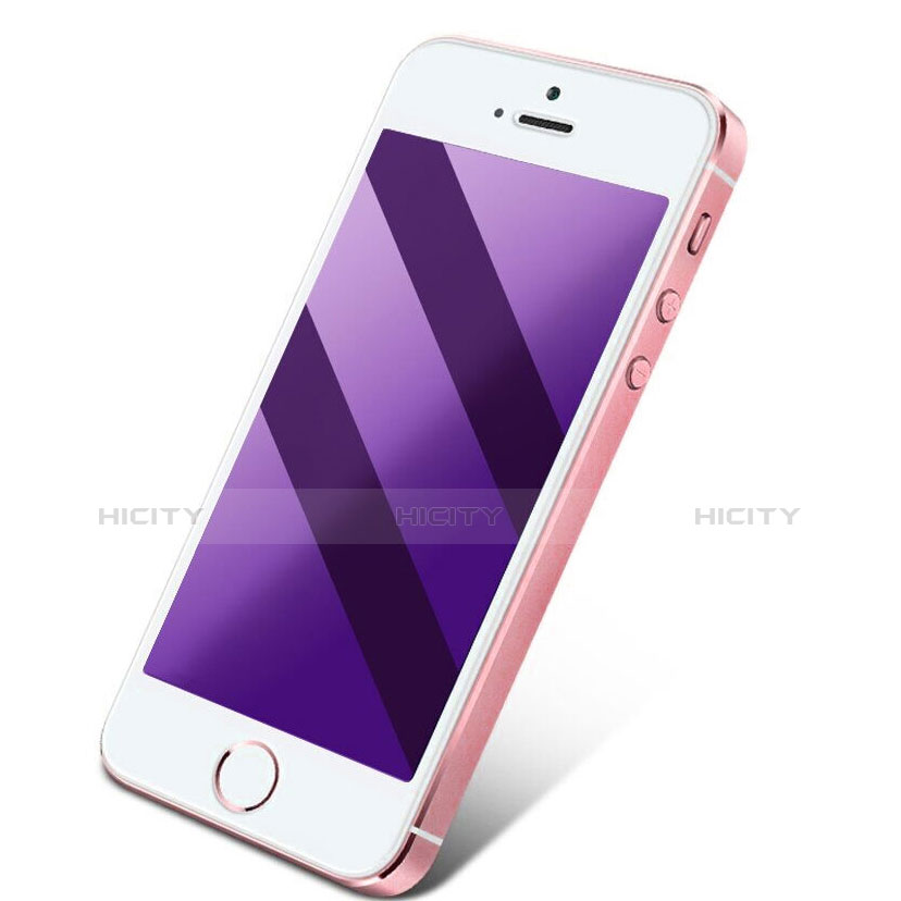 Apple iPhone 4用アンチグレア ブルーライト 強化ガラス 液晶保護フィルム アップル ネイビー
