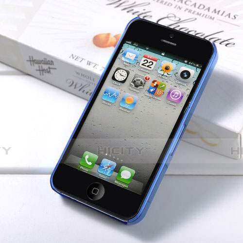 Apple iPhone 4S用ソフトケース クリア透明 質感もマット アップル ネイビー