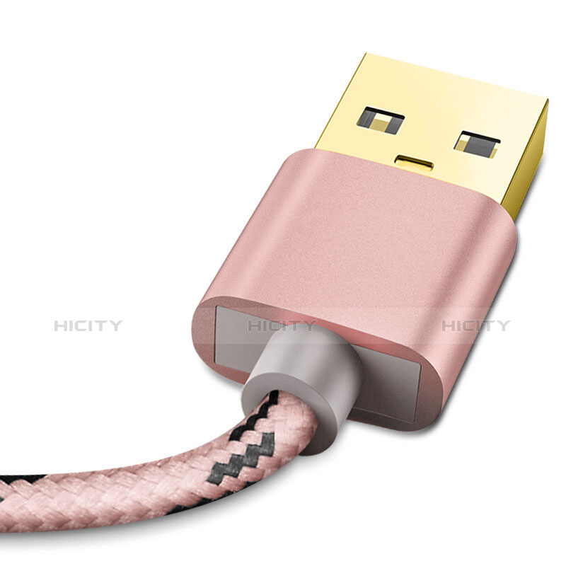 Apple iPhone 5用USBケーブル 充電ケーブル L01 アップル ローズゴールド