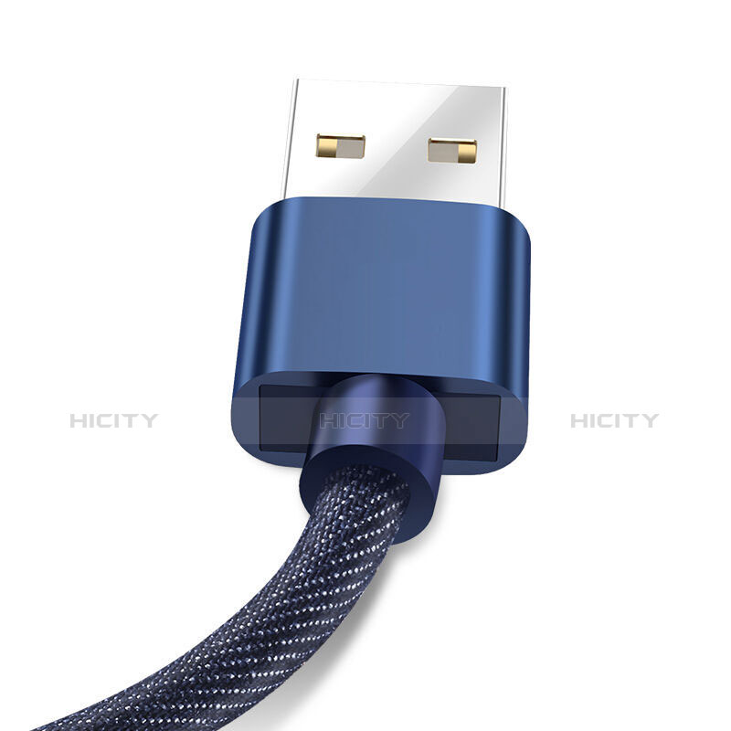 Apple iPhone 5用USBケーブル 充電ケーブル L04 アップル ネイビー