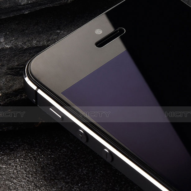 Apple iPhone 5用アンチグレア ブルーライト 強化ガラス 液晶保護フィルム アップル ネイビー