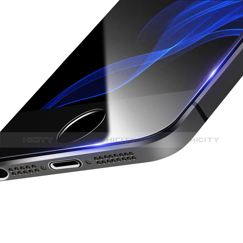 Apple iPhone 5用アンチグレア ブルーライト 強化ガラス 液晶保護フィルム B03 アップル ネイビー
