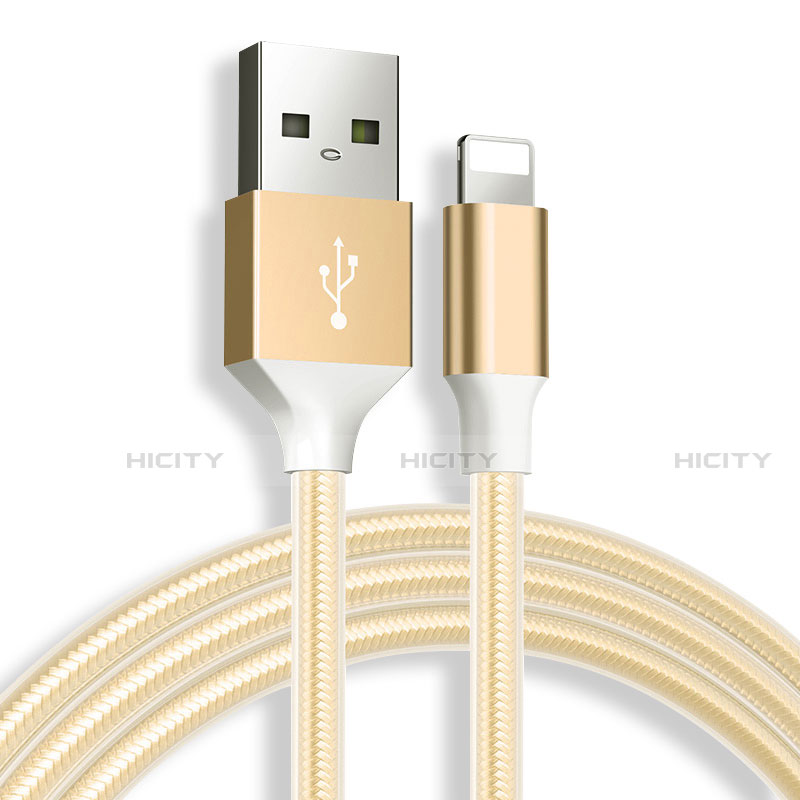 Apple iPhone 5C用USBケーブル 充電ケーブル D04 アップル ゴールド