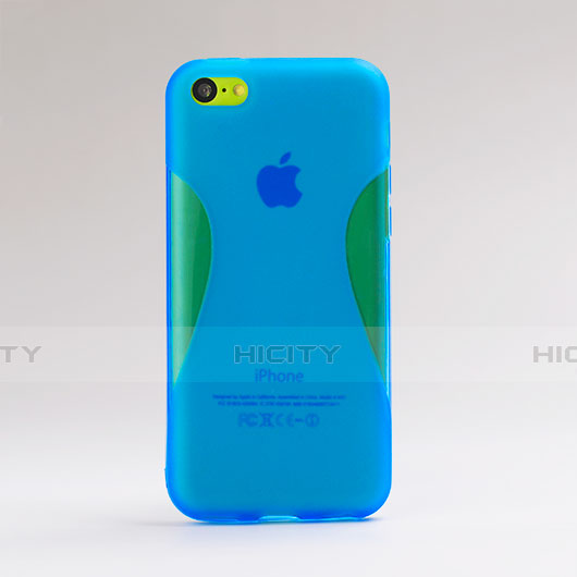 Apple iPhone 5C用ハードケース プラスチック ライン 質感もマット アップル ネイビー