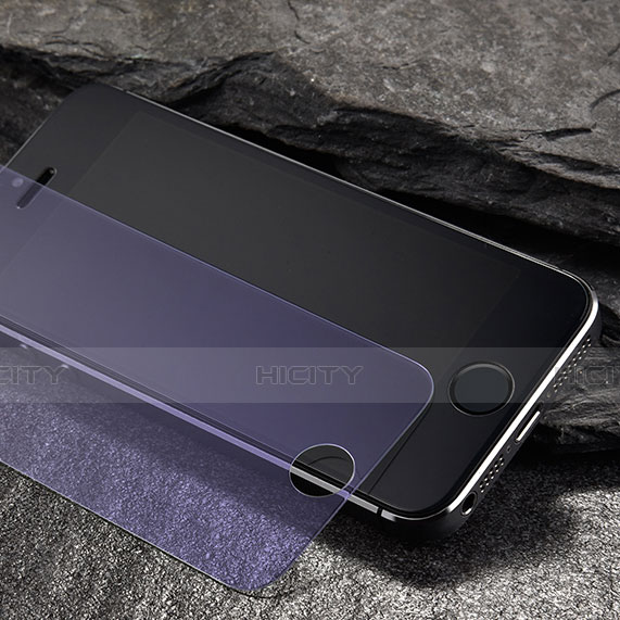 Apple iPhone 5S用アンチグレア ブルーライト 強化ガラス 液晶保護フィルム アップル ネイビー