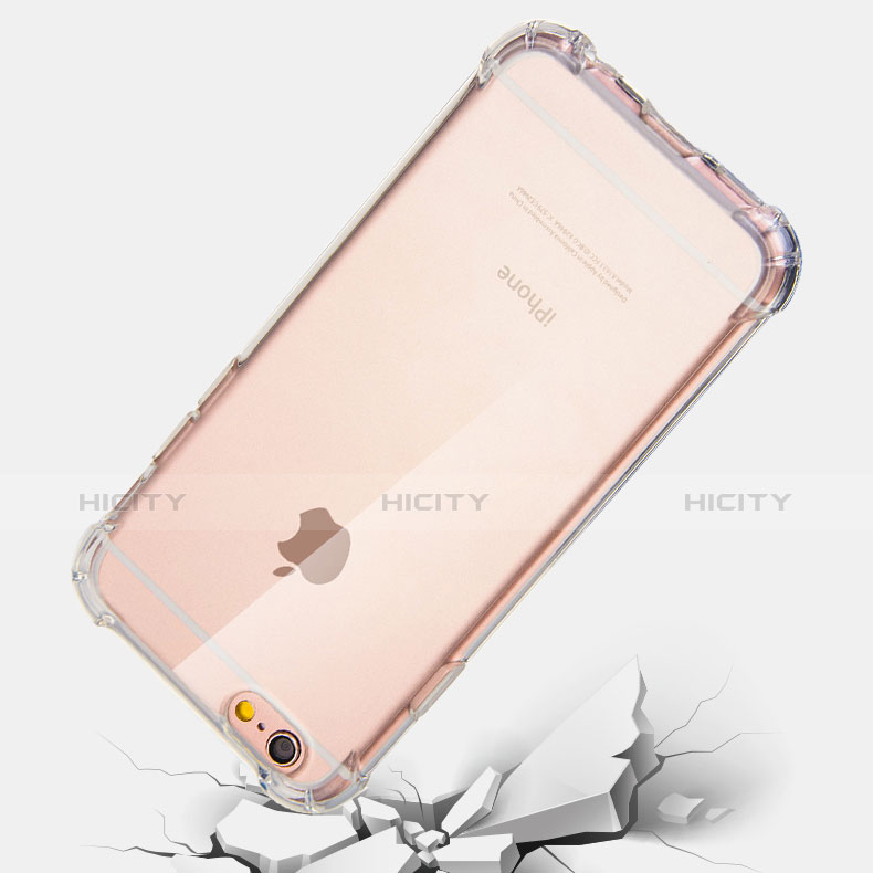 Apple iPhone 6用極薄ソフトケース シリコンケース 耐衝撃 全面保護 クリア透明 H04 アップル クリア