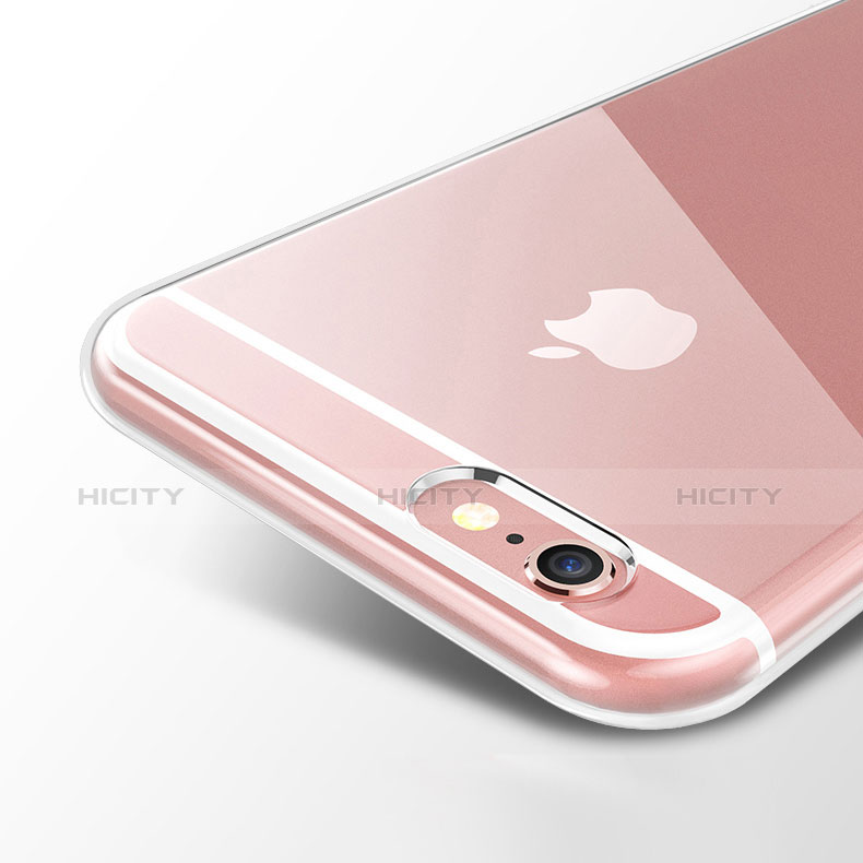 Apple iPhone 6用極薄ソフトケース シリコンケース 耐衝撃 全面保護 クリア透明 H12 アップル クリア