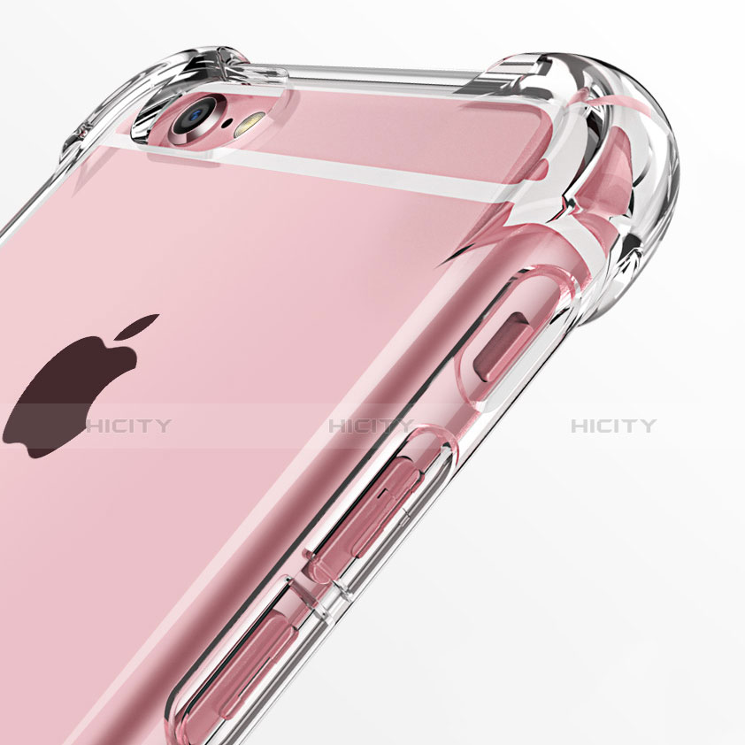 Apple iPhone 6用極薄ソフトケース シリコンケース 耐衝撃 全面保護 クリア透明 H14 アップル クリア