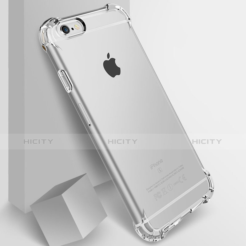 Apple iPhone 6用極薄ソフトケース シリコンケース 耐衝撃 全面保護 クリア透明 H14 アップル クリア